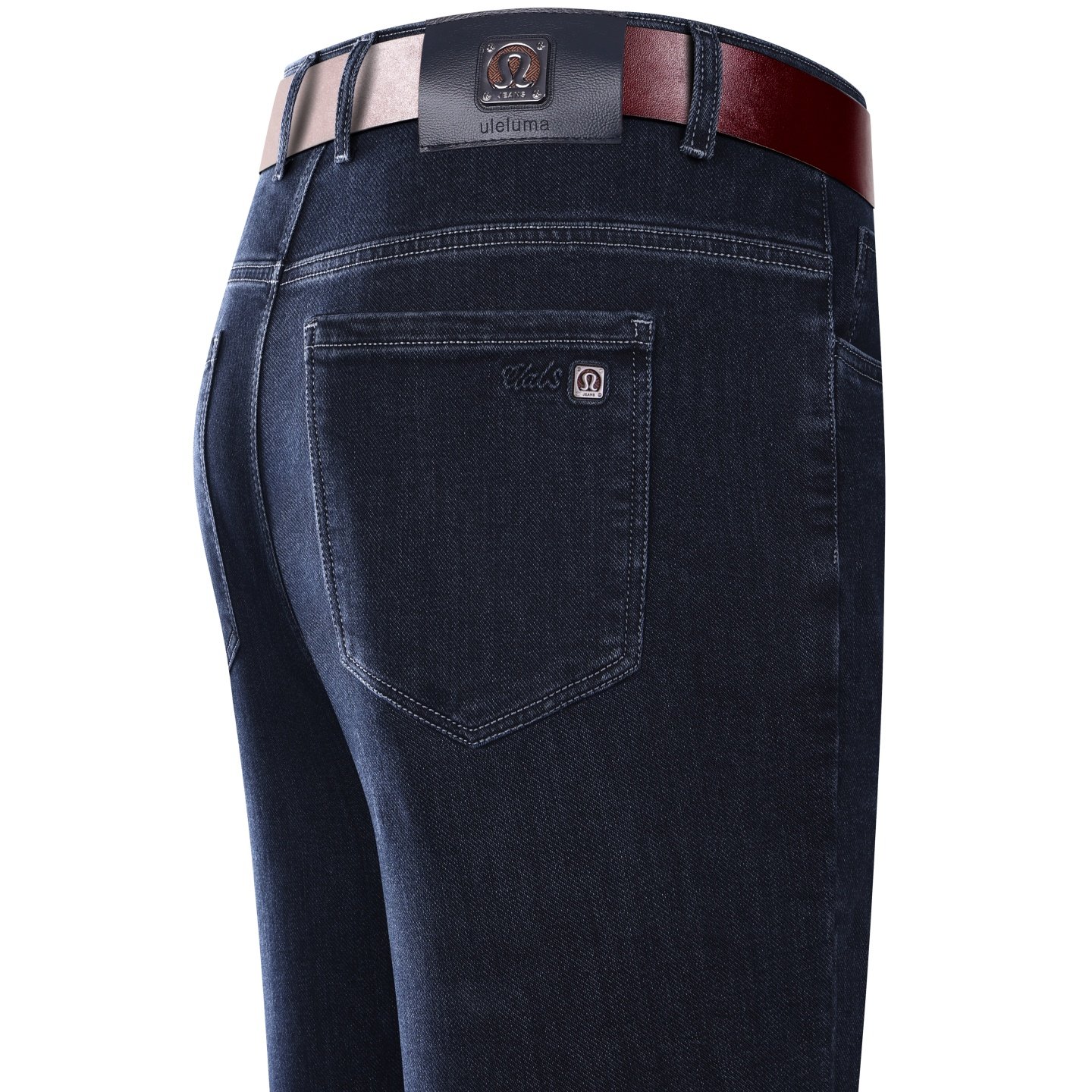 轻奢中年人爸爸装牛仔裤男士休闲款男裤子POLO衫春秋冬季搭配衬衫