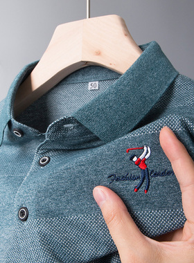 男士poko短袖T恤poto爸爸poko夏装polo衫popo上衣pro剖楼pilo