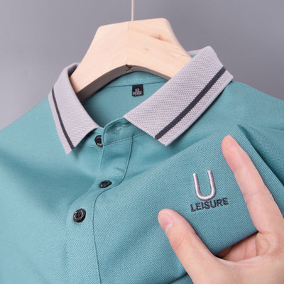 中年爸爸商务休闲显年轻短袖T恤