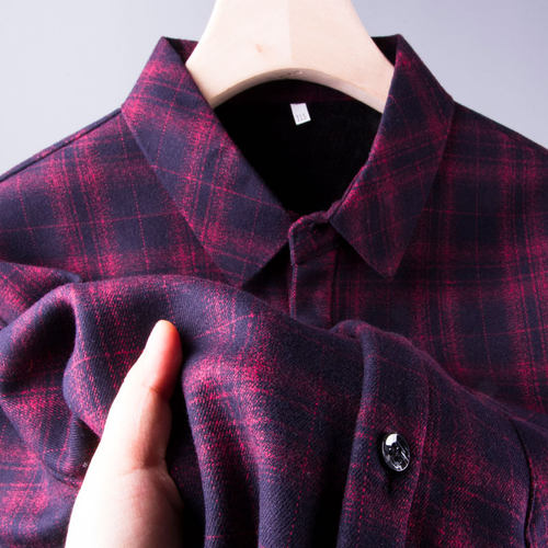 远东鸟衬衫领长袖商务休闲舒适