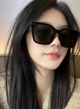 网红大框墨镜女高级感2024新款小红书潮搭GM太阳镜显脸小防紫外线