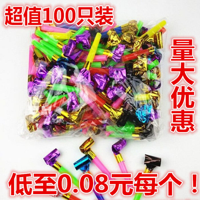 吹龙口哨创意儿童玩具微商地推引流小礼品生日哨子宝宝益智喇叭卷