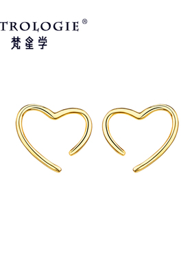 梵星学纯银甜美女学生耳钉
