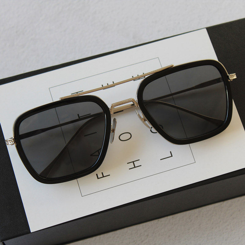 蜘蛛钢铁侠伊迪丝唐尼同款眼镜托尼墨镜太阳镜非常保镖邵庄童松