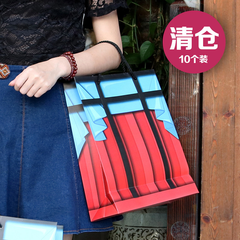 纸袋定做礼品袋服装袋子购物袋手提袋定制批发纸袋订做现货印logo