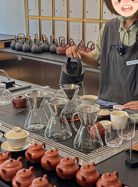 新中式泡茶滤杯套装不锈钢
