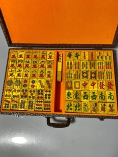 名贵金丝楠大叶楠木麻将实木水波纹休闲棋娱乐送礼工艺品礼盒收藏