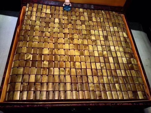 正宗金丝楠木凉席小叶桢楠养生保健麻将席1.8*2米实木水波纹礼盒