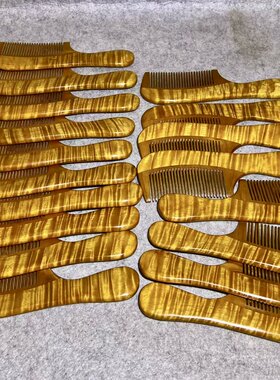 正宗金丝小叶楠实木梳便携式