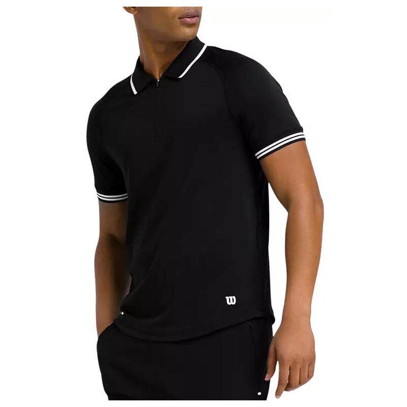 代购Wilson威尔胜男士POLO吸汗透气短袖修身网球运动男装爆款