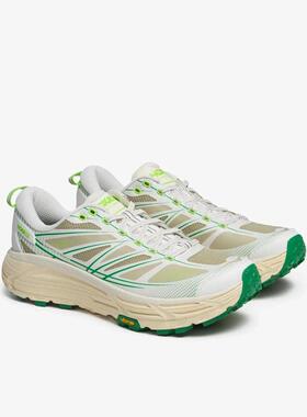 代购Hoka OneOne男士跑鞋轻量化缓震性能抓地力强透气性好白色