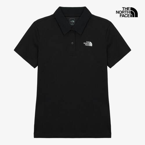海外代购THE NORTH FACE/北面女士运动T恤透气吸汗短袖翻领