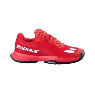 海外代购BABOLAT/百保力女士网球鞋透气抓地力红色网眼硬地全场