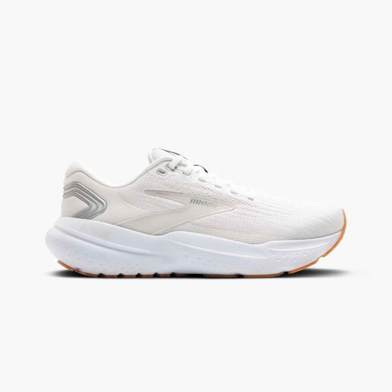 代购Brooks布鲁克斯女士跑步鞋缓震舒适支撑稳定白色网面轻质