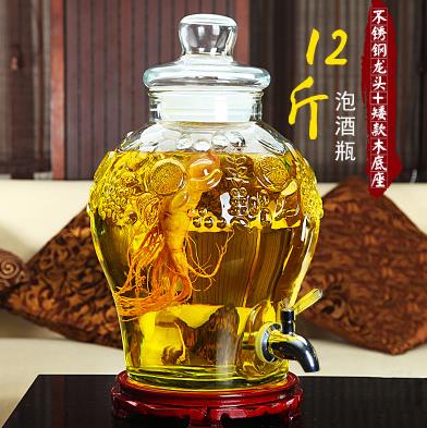 。铜龙头泡酒罐20斤底座12斤鹿茸枸杞泡酒玻璃瓶专用人参带龙头杨在类目 厨房/烹饪用具, 厨用小工具/厨房储物, 储物瓶罐/厨房储物器皿, 密封罐中 - 来自Buy2taobao.com提供专业的淘宝代购服务
