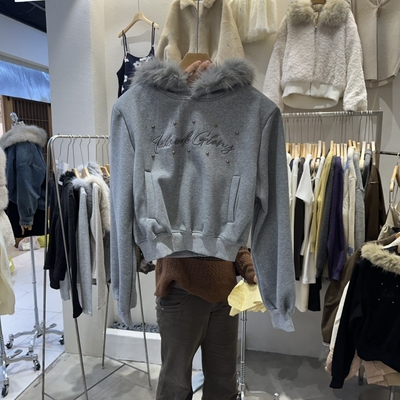 HIPTIQUE东大门㊣实拍女装新品人气25秋冬真品休闲卫衣双层