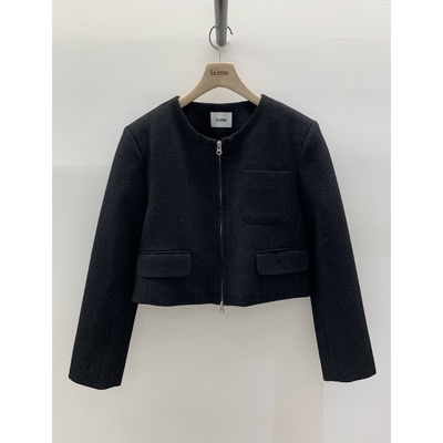 LA CREME东大门㊣实拍女装新款推荐25秋冬休闲真品夹克拉链