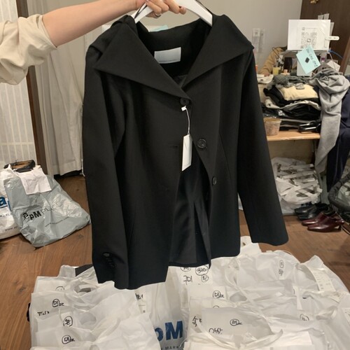 UNDERSTANDING韩国代购㊣女装26秋冬新品休闲人气推荐夹克露肩
