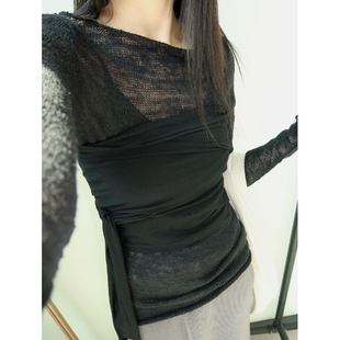 FOR_EVER韩国直邮㊣女士新款 长袖 推荐 热卖 T恤 真品时尚 LIVE