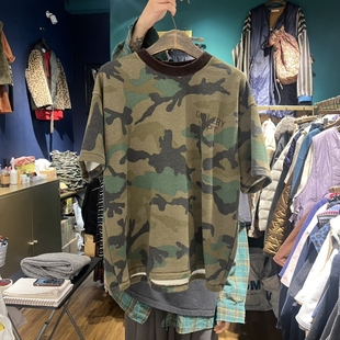 MERCI LINDA东大门㊣代购女装新品25秋冬休闲人气推荐T恤迷彩