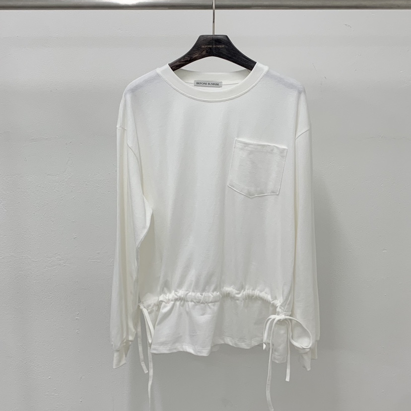 BEFORE SUNRISE韩国代购㊣女装新品真品25秋冬长袖T恤口袋