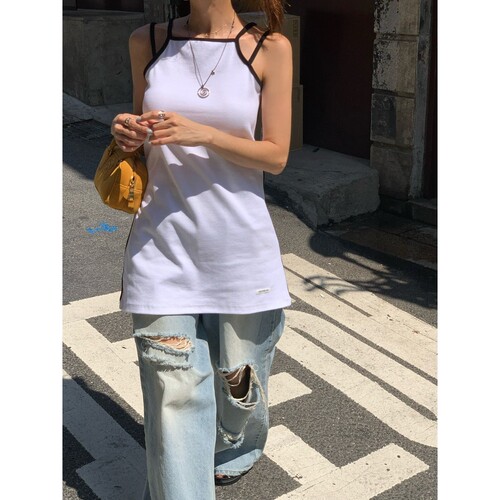 REVE CITE-L韩国直邮㊣女装新款26春夏休闲职业连衣裙撞色