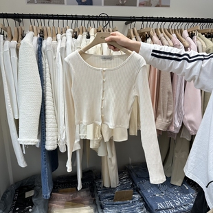 推荐 ㊣女士新款 时尚 热卖 aube 26春夏针织衫 nunt韩国东大门代购