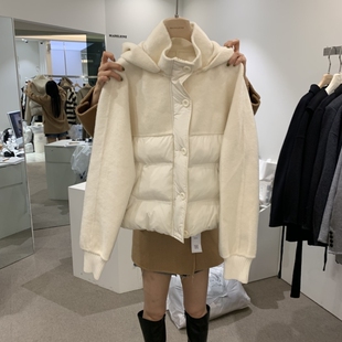 MADELEINE韩国代购㊣女士26秋冬新款热卖短款棉服羊绒填充棉