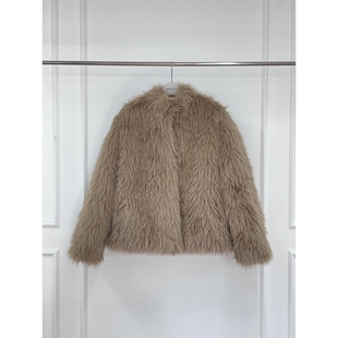 LONDON FLAT东大门㊣直邮女装新品推荐人气25秋冬短款大衣皮草