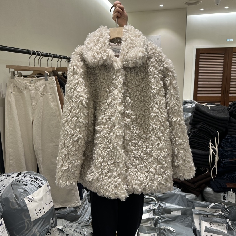 GILLI韩国代购㊣女装新品热卖时尚人气推荐25秋冬休闲短款大衣