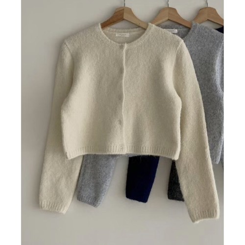 BREEZE-OT东大门㊣实拍女装新款热卖人气25秋冬针织衫圆领开衫