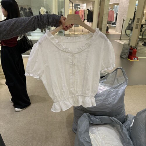 VEGETABLE㊣韩国直邮实拍女士新款26春夏人气时尚休闲推荐衬衫