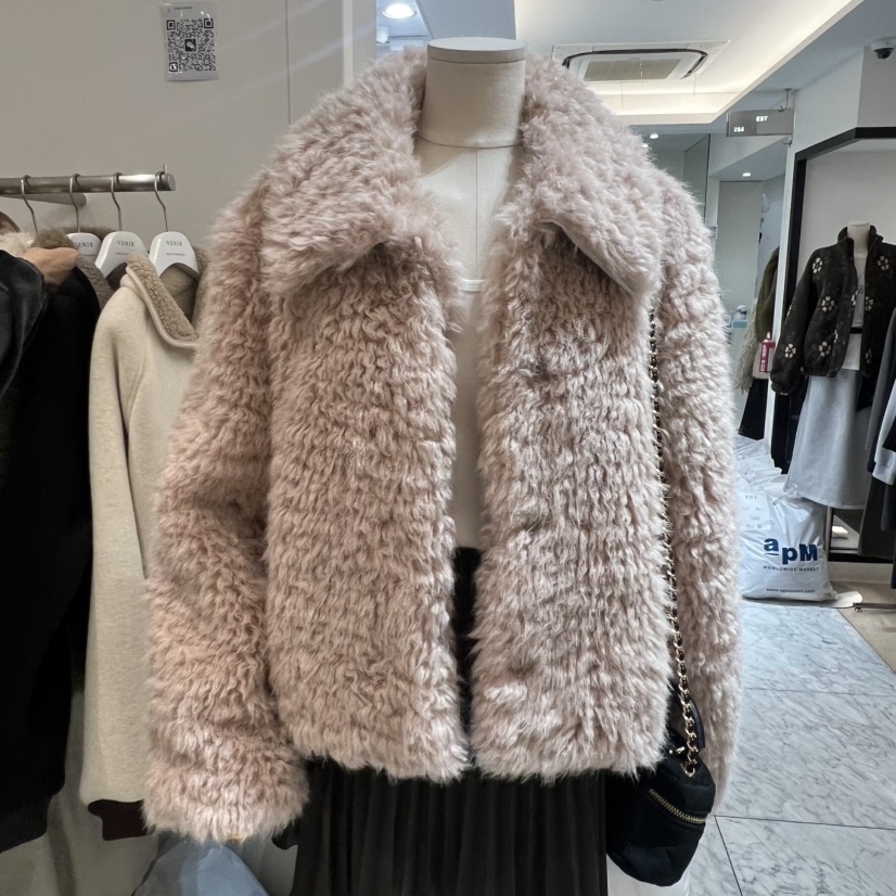 VENIR-a东大门㊣实拍女士新品25秋冬时尚人气休闲短款大衣