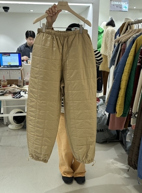 CONNAUGHT韩国直邮㊣女士新款推荐时尚热卖人气休闲裤夹棉罗纹