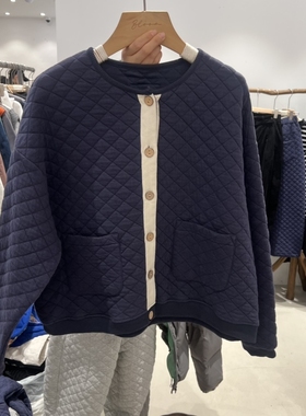 BLOOM-S东大门㊣直邮女装新款推荐25秋冬人气卫衣开衫夹棉