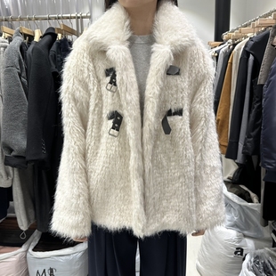 女装 中长款 新款 人气热卖 大衣毛皮皮革 推荐 GREEK东大门㊣代购