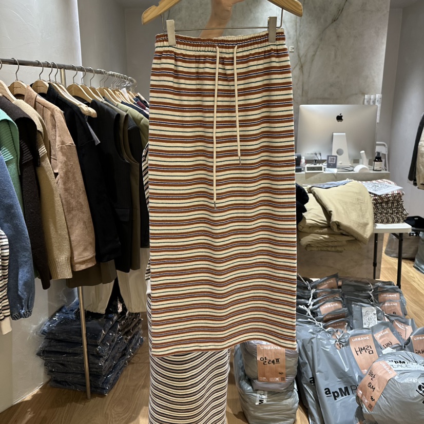 URBANE-P东大门㊣实拍女装新品推荐休闲25秋冬热卖真品长裙