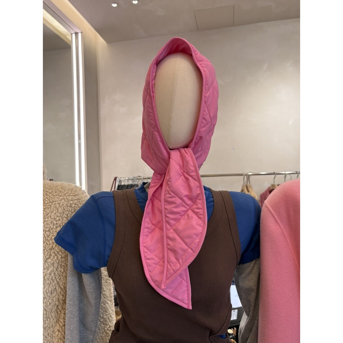 LIVE AID-P东大门㊣直邮女士新品时尚25秋冬帽子夹棉连帽