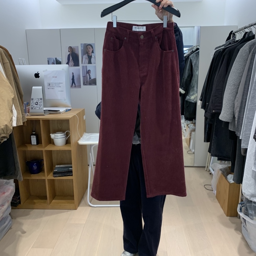 THE STARDUST东大门㊣直邮女士新品人气热卖休闲休闲裤灯芯绒