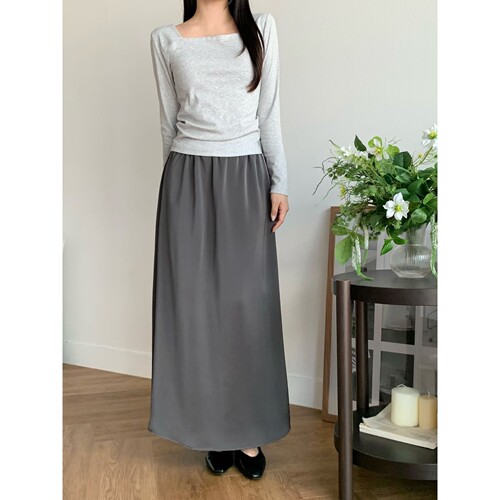 BRAND MARKET-2件起㊣东大门代购女士26秋季新品真品长裙丝质
