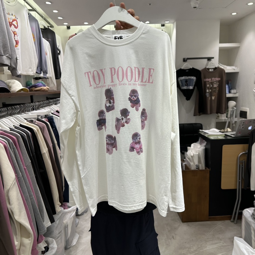 EVE韩国代购㊣女装新品时尚推荐人气热卖休闲25秋冬长袖T恤