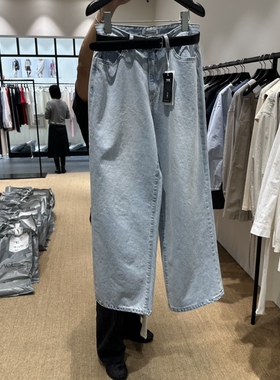 FEBRUARY 11东大门㊣实拍女士新品真品牛仔裤不含腰带直筒牛仔