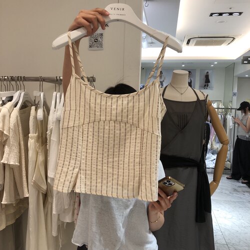 VENIR-a㊣韩国直邮实拍女装新款休闲热卖人气26春夏吊带背心