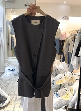 Lamagie Femme 韩国代购㊣女装新品推荐26春夏马甲含腰带