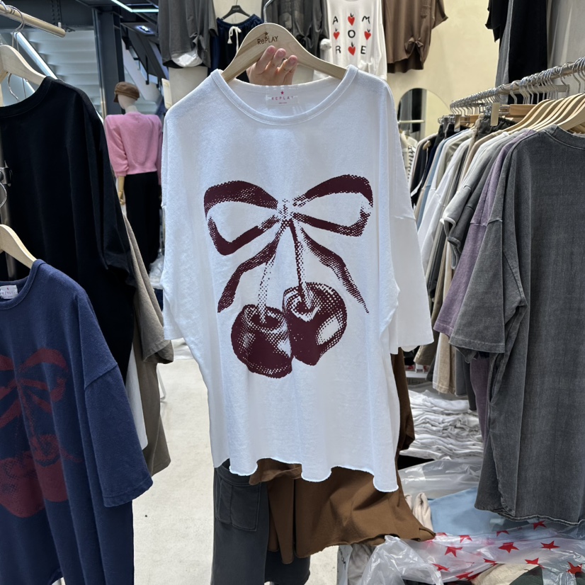 REPLAY韩国代购㊣女装新款热卖推荐时尚真品人气休闲25秋冬T恤