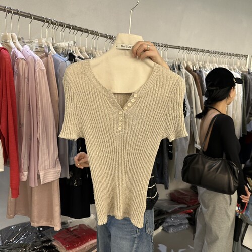 MAISONSTAFF韩国直邮㊣女士新款时尚人气26春夏热卖推荐针织衫