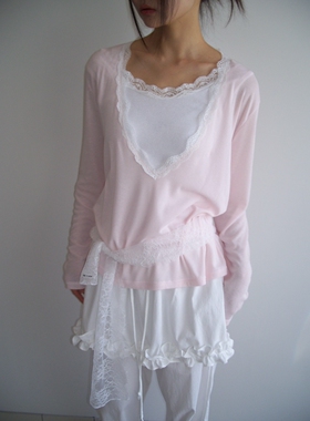 FLASH/I LOVE ME㊣韩国东大门直邮女士新品推荐长袖T恤不