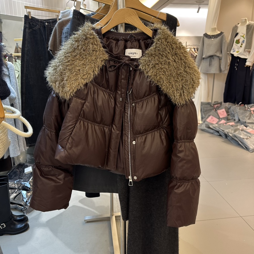ALEGRE东大门㊣实拍女装新品真品时尚热卖休闲短款羽绒服绒