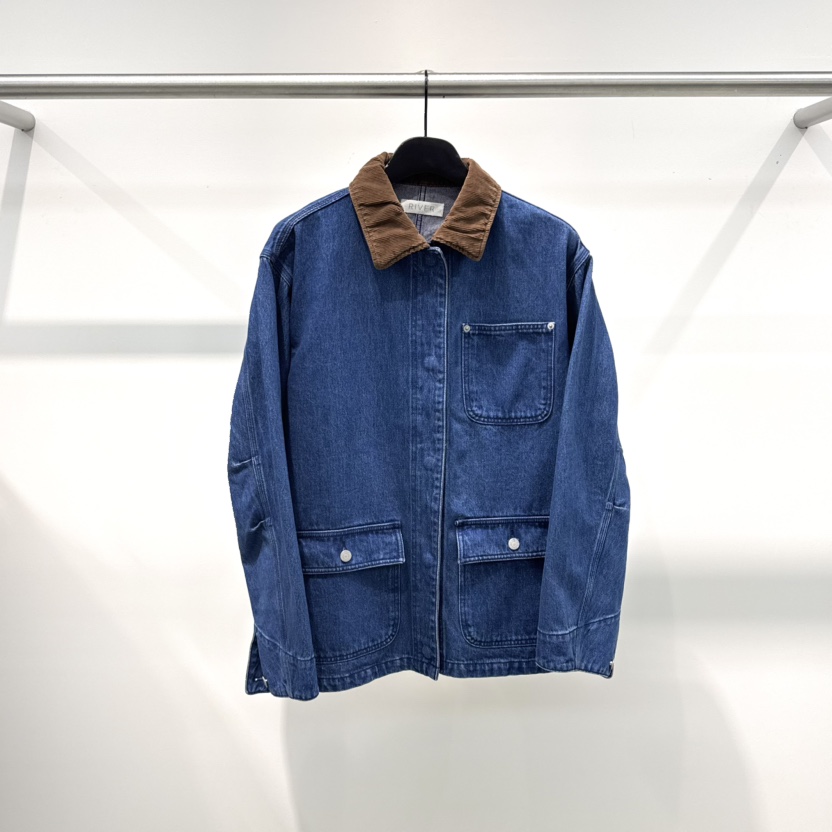 WATER/RIVER韩国代购㊣女士新款热卖25秋冬时尚夹克灯芯绒