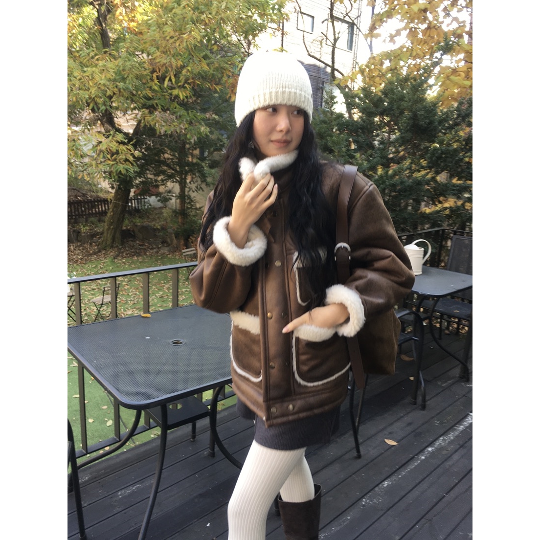 CEDAR WOOD韩国直邮㊣女士新品推荐真品时尚25秋冬人气夹克